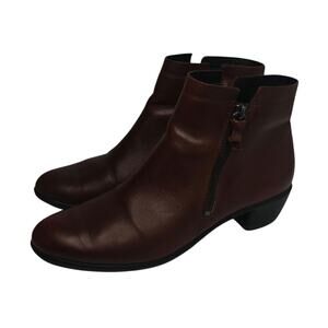 Brown Ecco leather Booties sz 41/9.5